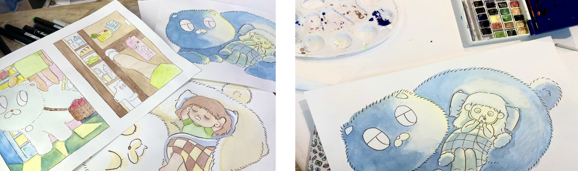 Chloe and her wonder dogs process photos