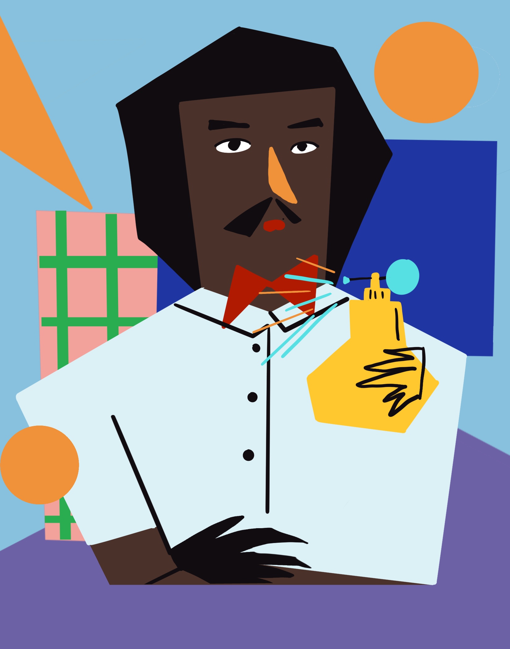 Outside digital drawing